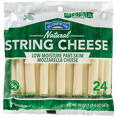 slide 1 of 1, Hill Country Fare String Cheese Fun Snacks Value Pack, 24 ct