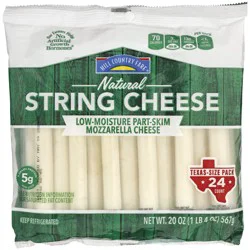 Hill Country Fare Low Moisture Part-Skim Mozzarella String Cheese - Texas-Size Pack