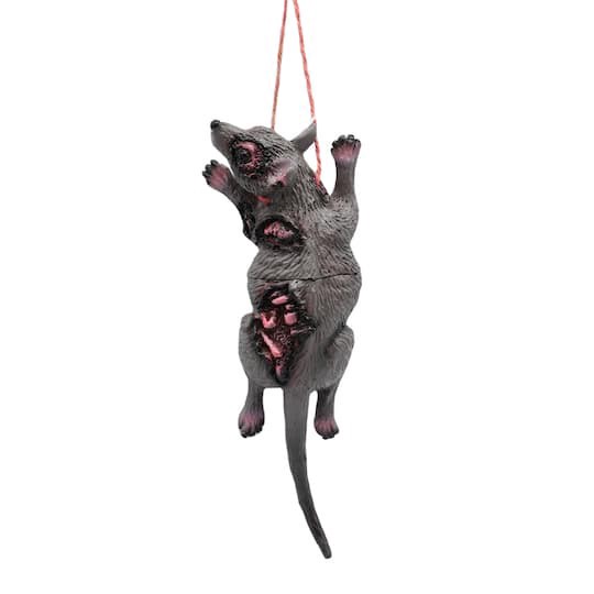 slide 1 of 4, 9" Hanging Creepy Mouse By Ashland, 9.06 in x 3.54 in x 1.89 in