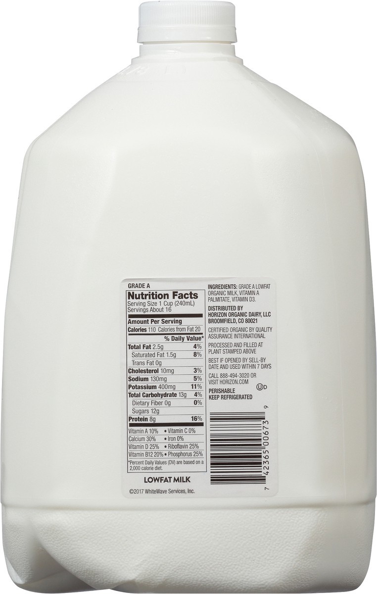 slide 2 of 12, Horizon Organic 1% Lowfat High Vitamin D Milk, 1 Gallon, 1 gal