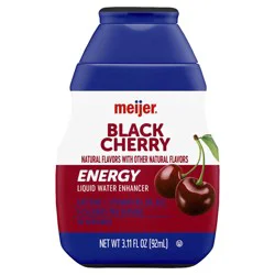 Meijer Black Cherry Energy Liquid Water Enhancer - 3.11 oz