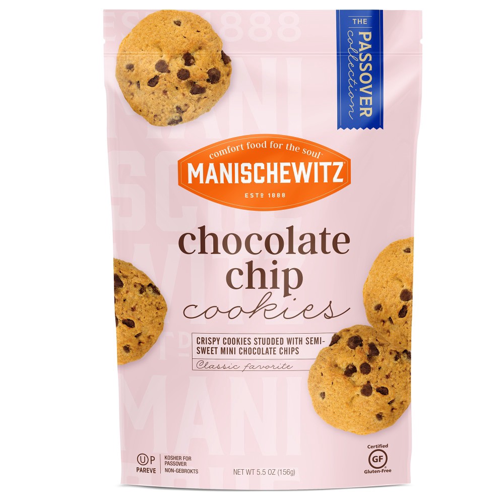 slide 1 of 1, Manischewitz Chocolate Chip Cookies Kosher for Passover, 5.5 oz