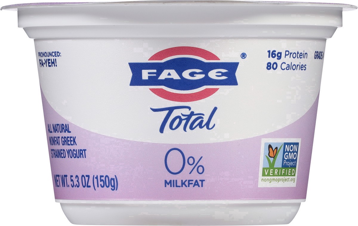 slide 6 of 25, Fage Total Greek Total 0% Greek Yogurt, 5.3 fl oz