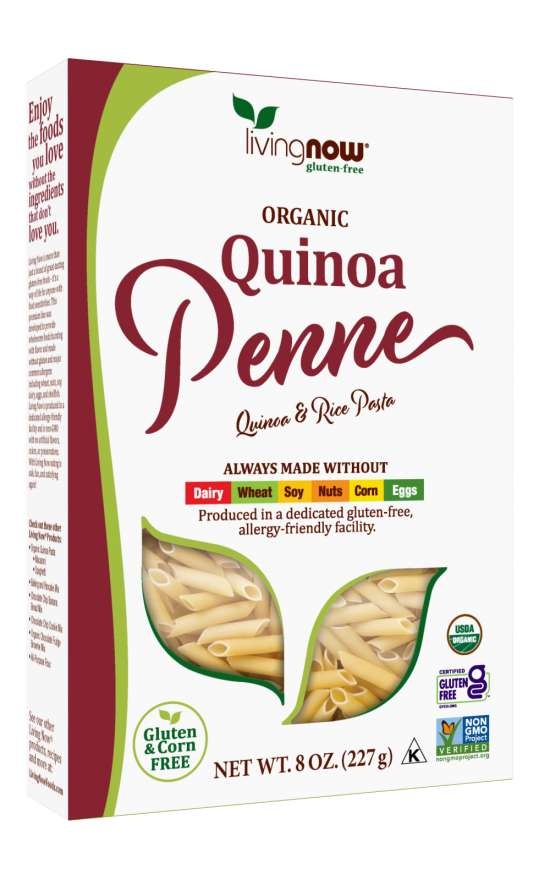 slide 1 of 1, Now Foods Quinoa Penne, Organic, 8 oz