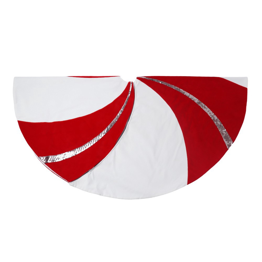 slide 2 of 3, 4ft. Peppermint Sequin Tree Skirt By Ashland, 4 ft