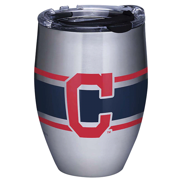 slide 1 of 1, Tervis MLB Cleveland Indians Stripes Stainless Tumbler with Travel Lid, 12 oz