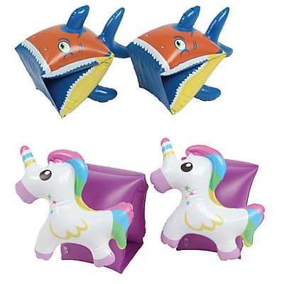 slide 1 of 1, Adventure Play Creative Unicorn Shark Swim Arm Bands, 1 ct