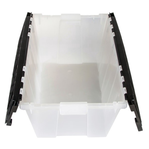 slide 4 of 4, Us Merchants Inc Greenmade Flip-Top Lid Tote, Black/Frost, 12 gal