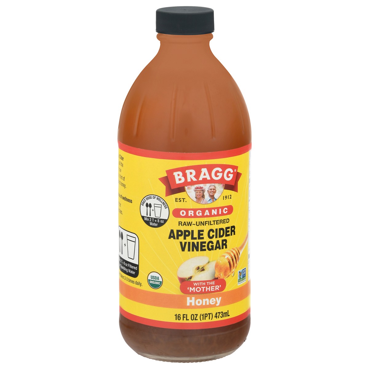 slide 4 of 11, Bragg Organic Honey Apple Cider Vinegar 16 fl oz, 16 fl oz