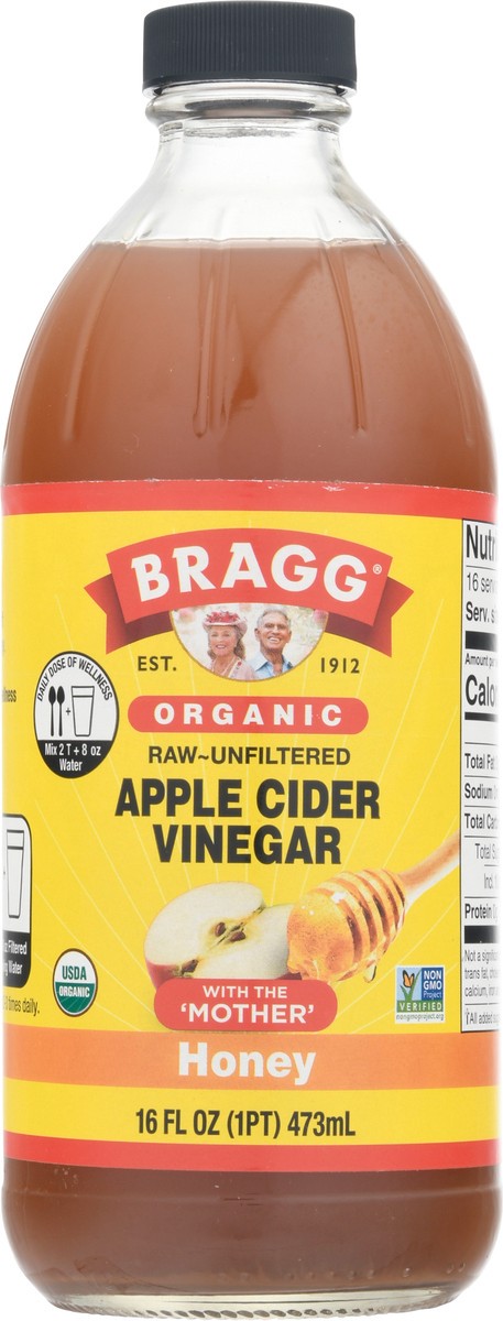 slide 11 of 11, Bragg Organic Honey Apple Cider Vinegar 16 fl oz, 16 fl oz
