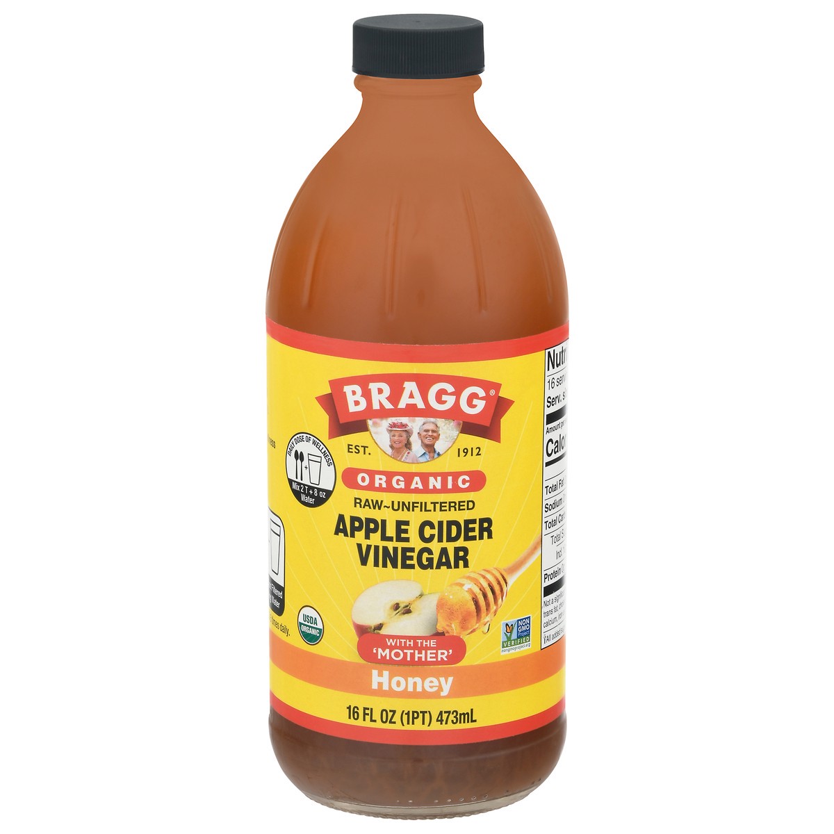 slide 5 of 11, Bragg Organic Honey Apple Cider Vinegar 16 fl oz, 16 fl oz