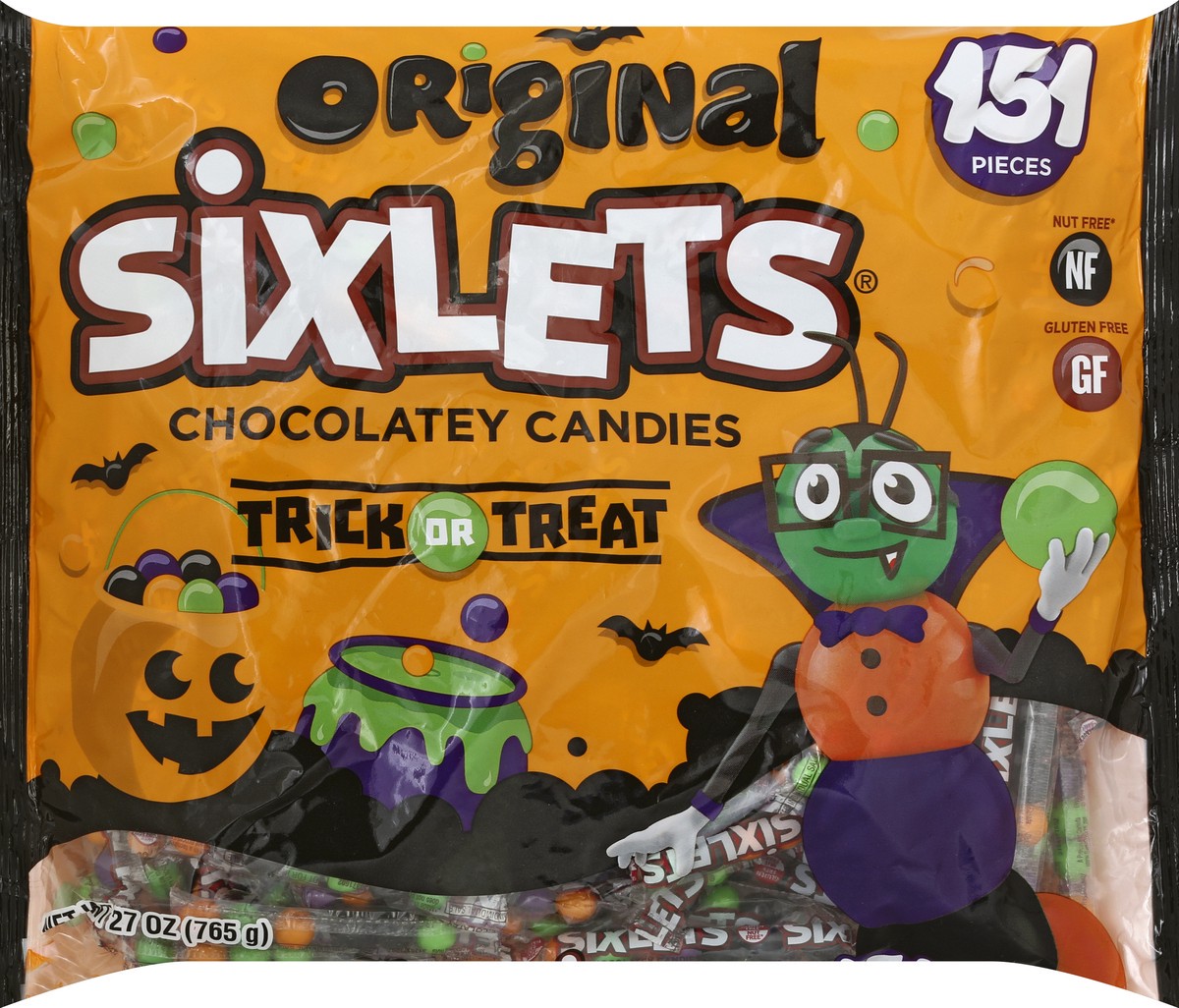 slide 3 of 5, Sixlets 6-Ball Tube Halloween Mix, 110 ct