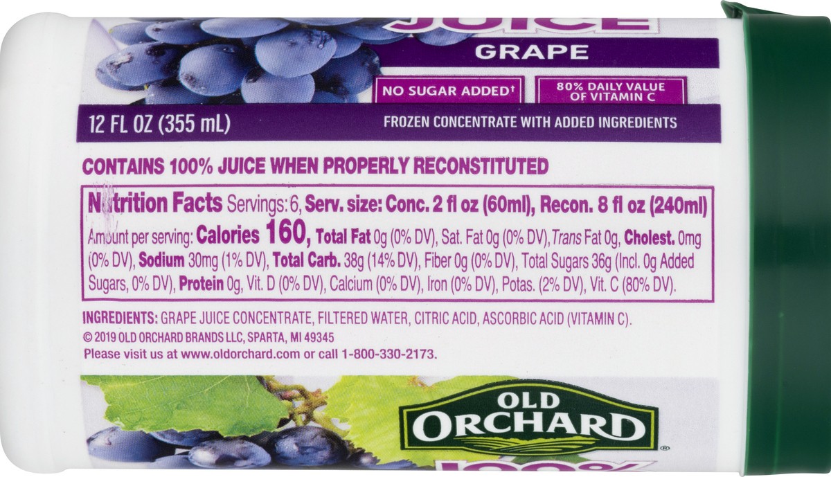 slide 9 of 9, Old Orchard Grape 100% Juice 12 oz, 12 oz