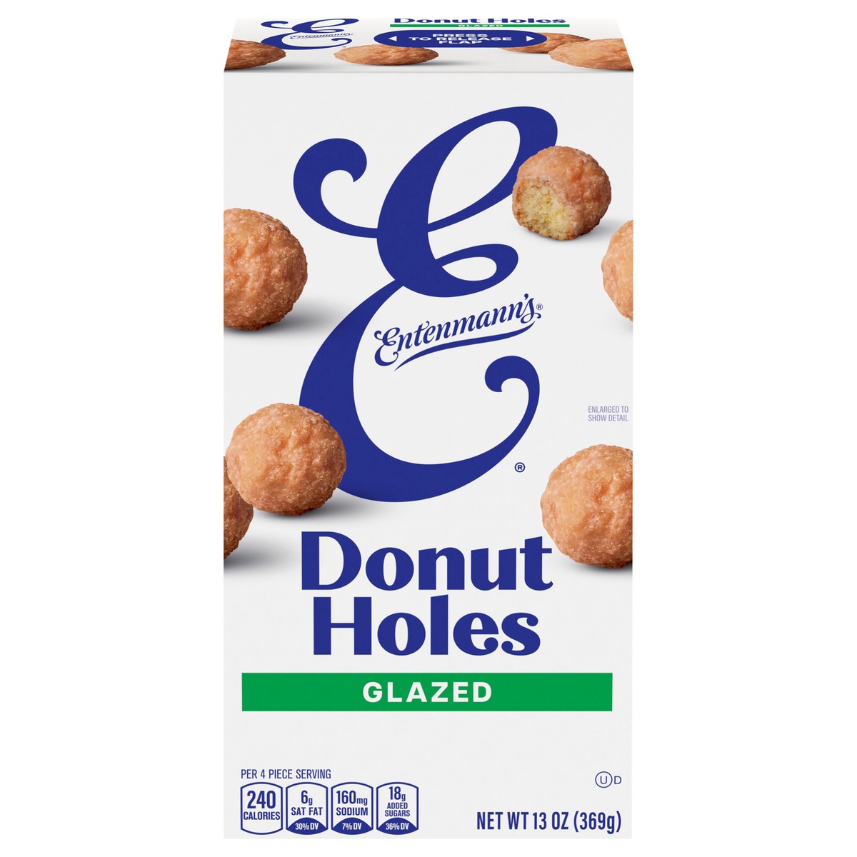 slide 1 of 14, Entenmann's Pop'ems Glazed Donut Holes, 13 oz, 13 oz
