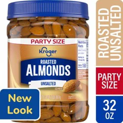 Kroger Unsalted Roasted Almonds