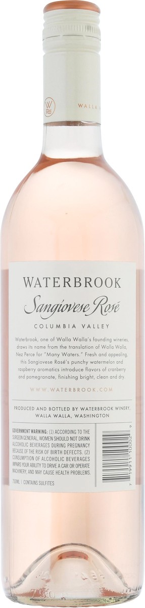 slide 3 of 12, Waterbrook Winery Columbia Valley Sangiovese Rose 750 ml, 750 ml