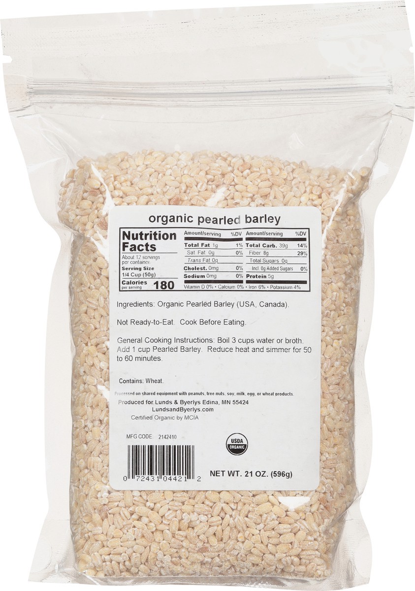 slide 3 of 13, Lunds & Byerlys Organic Pearled Barley 21 oz, 21 oz