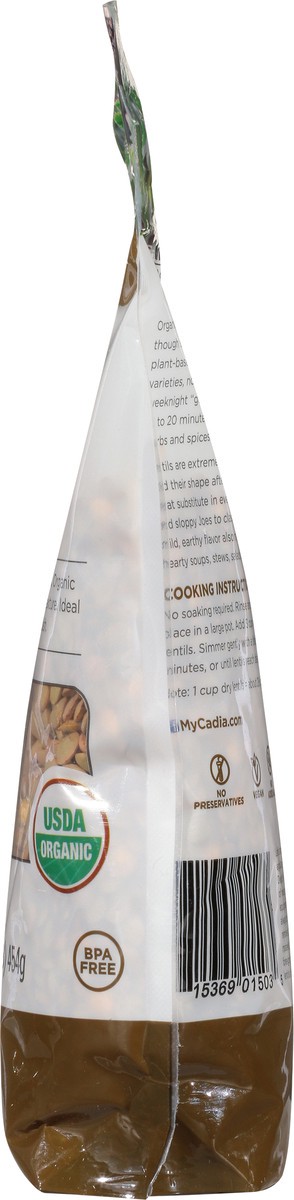slide 3 of 14, Cadia Organic Lentils 16 oz, 16 oz