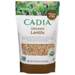 Cadia Organic Lentils 16 oz