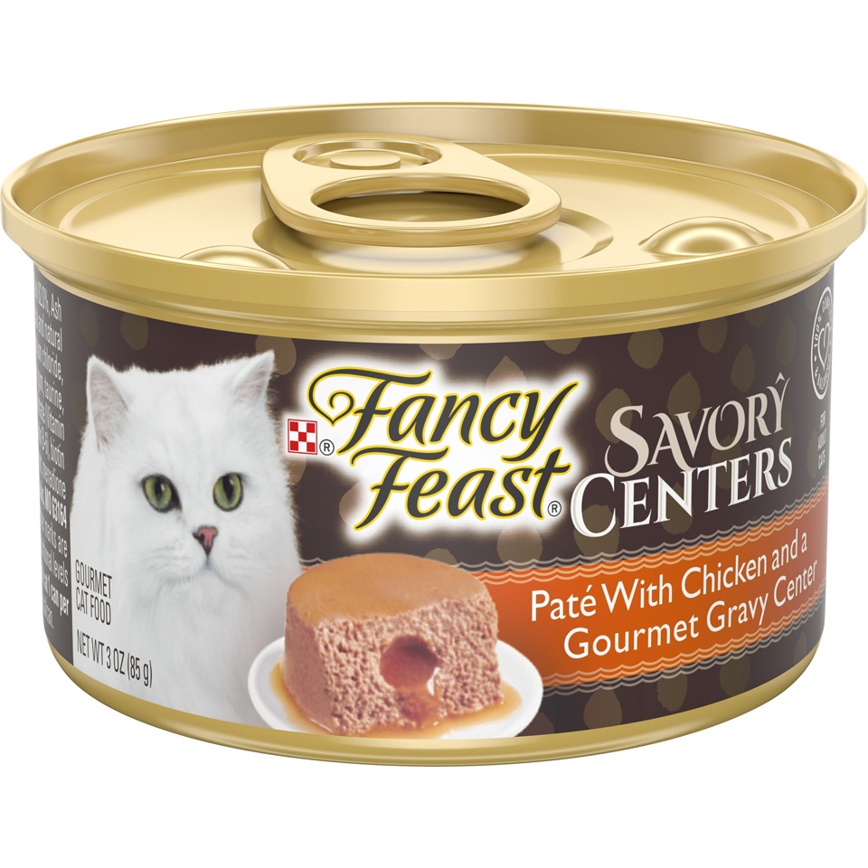 Fancy Feast Savory Centers Wet Cat Food Pâté with Chicken And Gourmet
