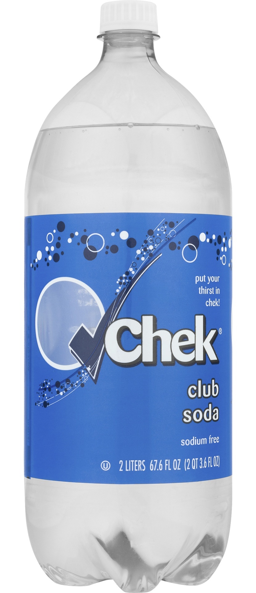 slide 1 of 1, Chek Club Soda, 2 liter