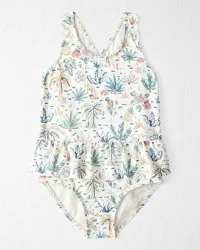 Littleplanet Toddler Girl Recycled Swimsuit - Tropical Paradise - 2T