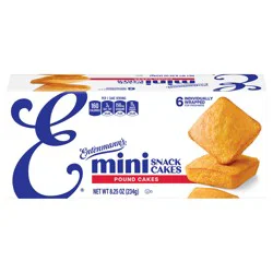 Entenmann's Pound Mini Snack Cakes - 6 packs, 8.25 oz