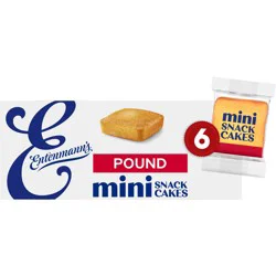Entenmann's Pound Mini Snack Cakes - 6 packs, 8.25 oz