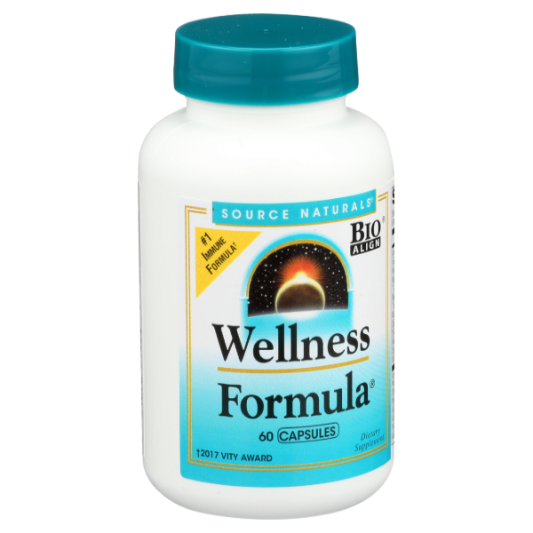 slide 1 of 1, Source Naturals Wellness Formula, 60 ct