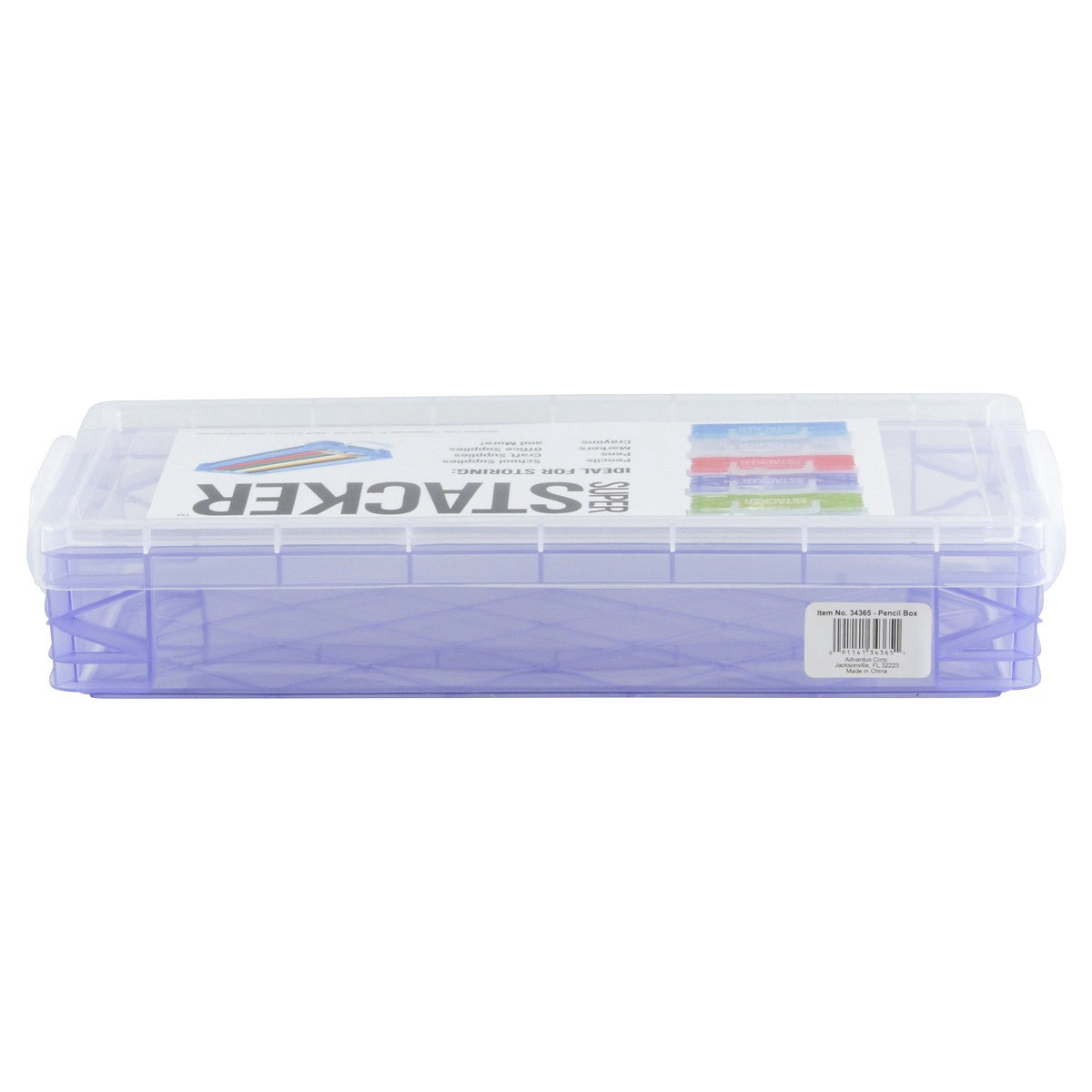 slide 3 of 5, Advantus Super Stacker Pencil Box, 1 ct