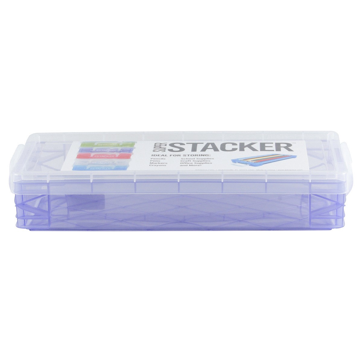 slide 1 of 5, Advantus Super Stacker Pencil Box, 1 ct