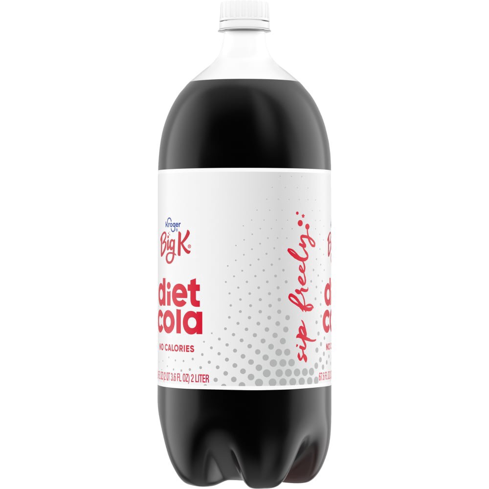 slide 4 of 4, Big K Diet Cola Soda - 2 liter, 2 liter