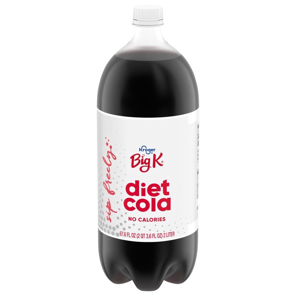 slide 1 of 4, Big K Diet Cola Soda - 2 liter, 2 liter