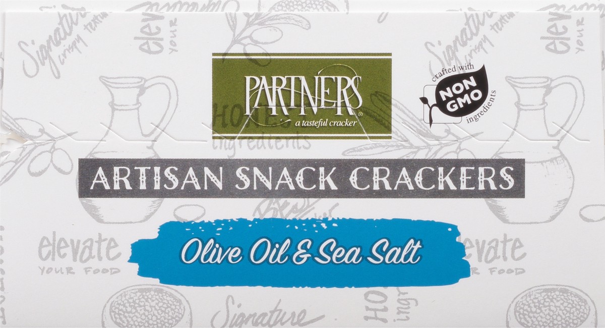 slide 4 of 9, Partners Artisan Olive Oil & Sea Salt Snack Crackers 4 oz, 4 oz