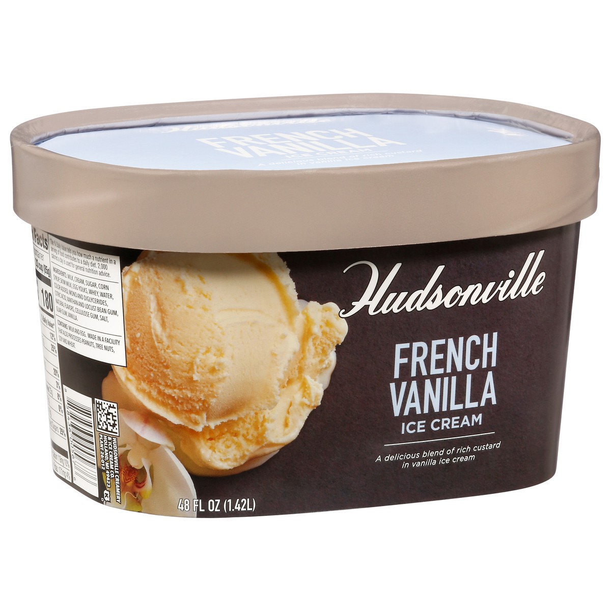 slide 6 of 9, Hudsonville French Vanilla Ice Cream 48 fl oz, 48 fl oz