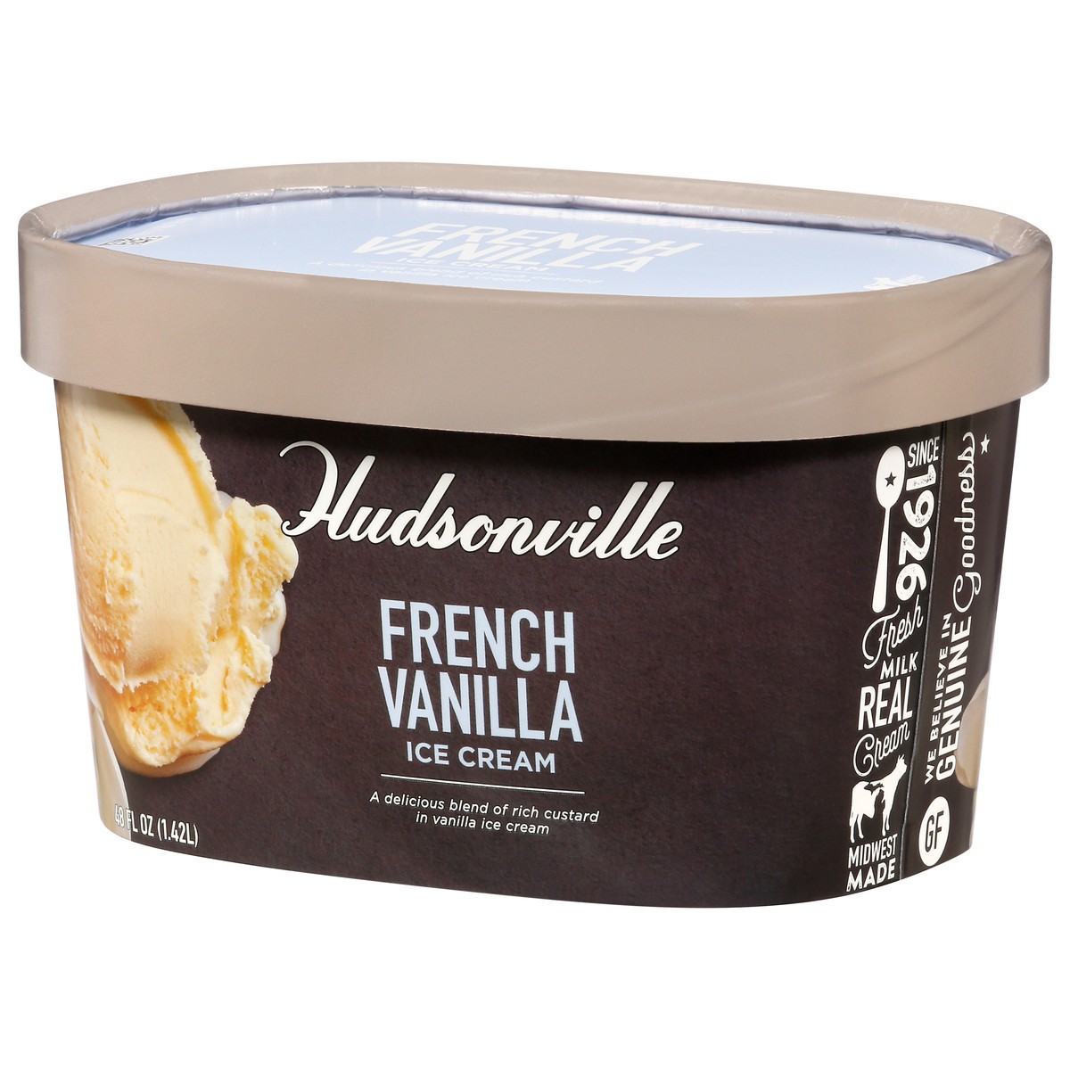 slide 4 of 9, Hudsonville French Vanilla Ice Cream 48 fl oz, 48 fl oz