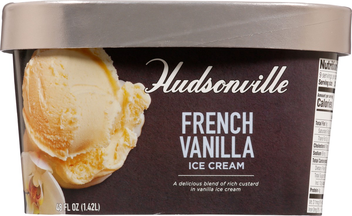 slide 9 of 9, Hudsonville French Vanilla Ice Cream 48 fl oz, 48 fl oz