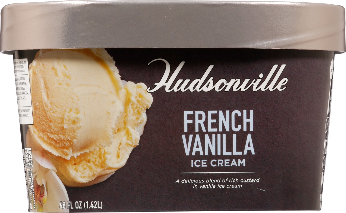 slide 7 of 9, Hudsonville French Vanilla Ice Cream 48 fl oz, 48 fl oz