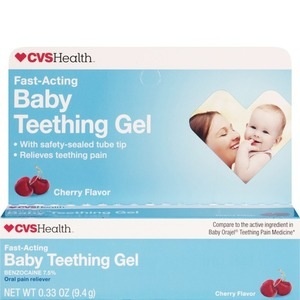 slide 1 of 1, CVS Health Fast-Acting Baby Teething Gel Cherry Flavor, 0.33 oz