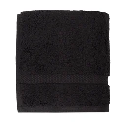Room & Retreat Luxury Hand Towel, 16 in x 30 in, Black