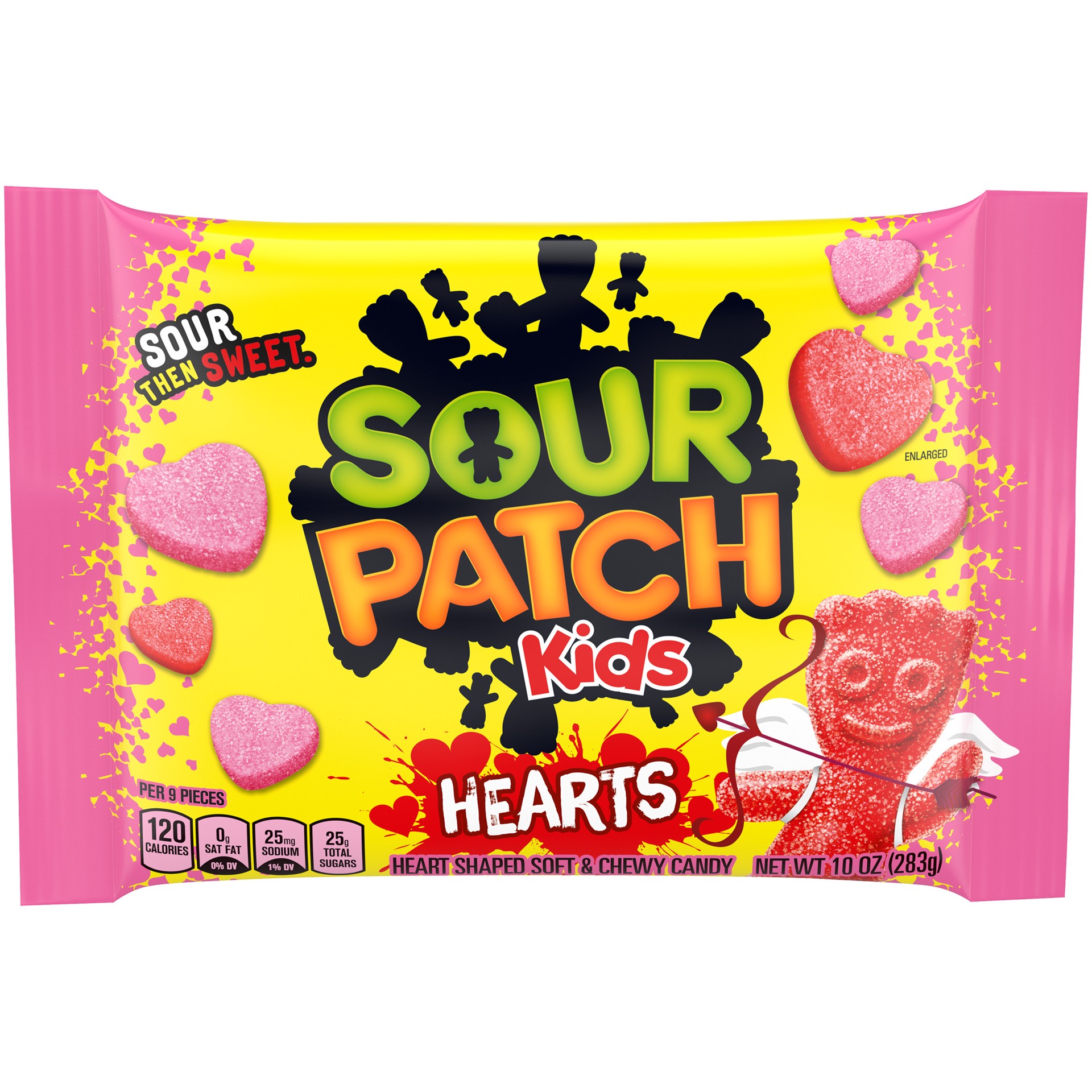 slide 1 of 9, SOUR PATCH KIDS Hearts Candy, Valentine's Day Edition, 1 Bag (10 oz.), 10 oz