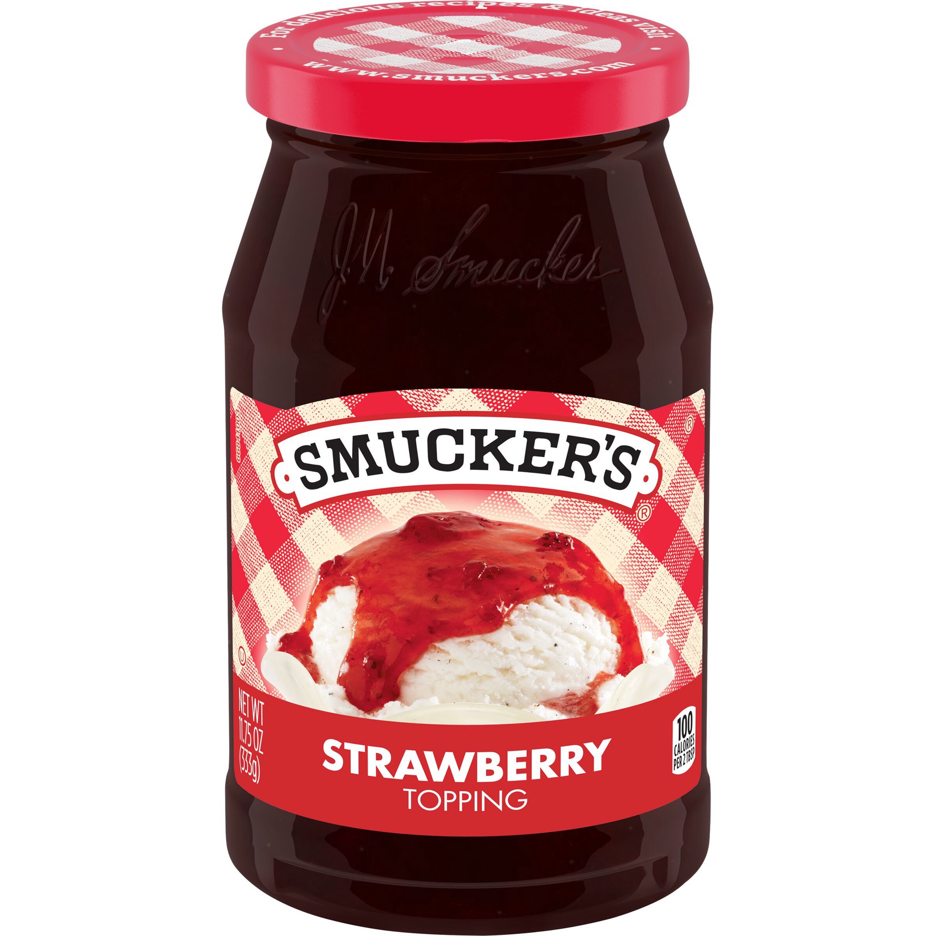 slide 1 of 6, Smucker's Strawberry Topping, 11.75 Ounces, 11.75 oz