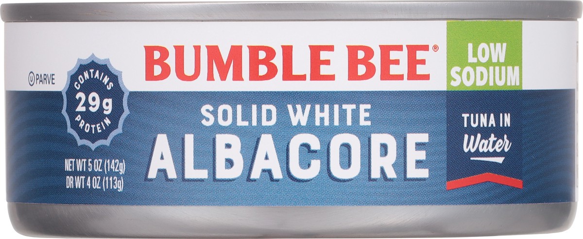 slide 7 of 11, Bumble Bee Low Salt Solid White Albacore In Water Can - 5 oz, 5 oz