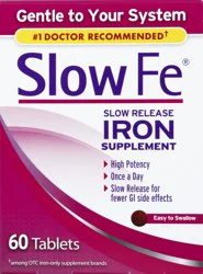 Slow Fe Iron Supplement 60 ea