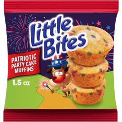 Entenmann's Little Bites Party Cake Muffins, 1.5 oz