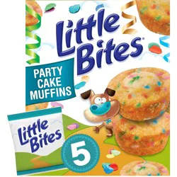 Entenmann's Little Bites Party Cake Mini Muffins, 5 packs, 7.5 oz