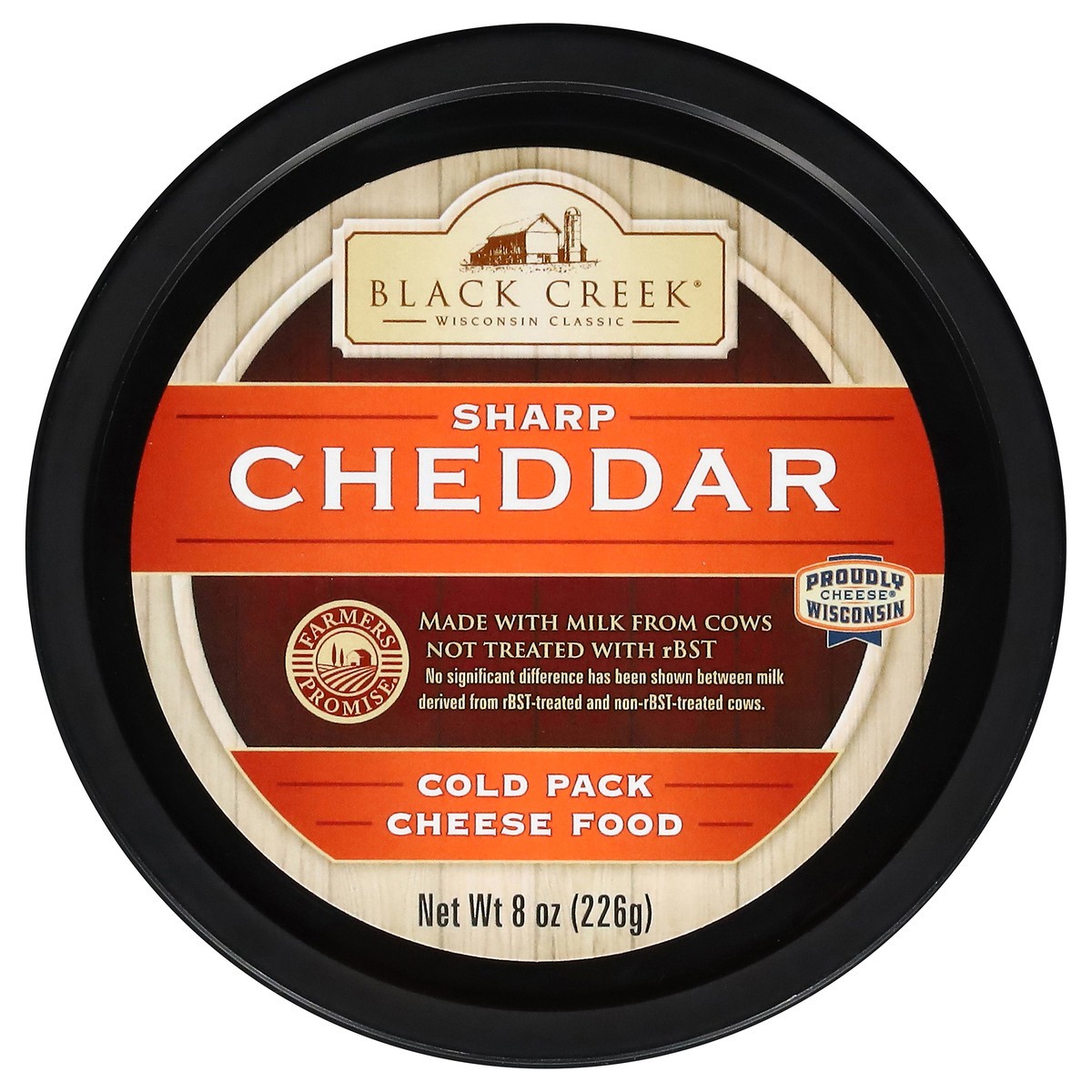 slide 3 of 13, Black Creek Sharp Cheddar Cheese 8 oz, 8 oz