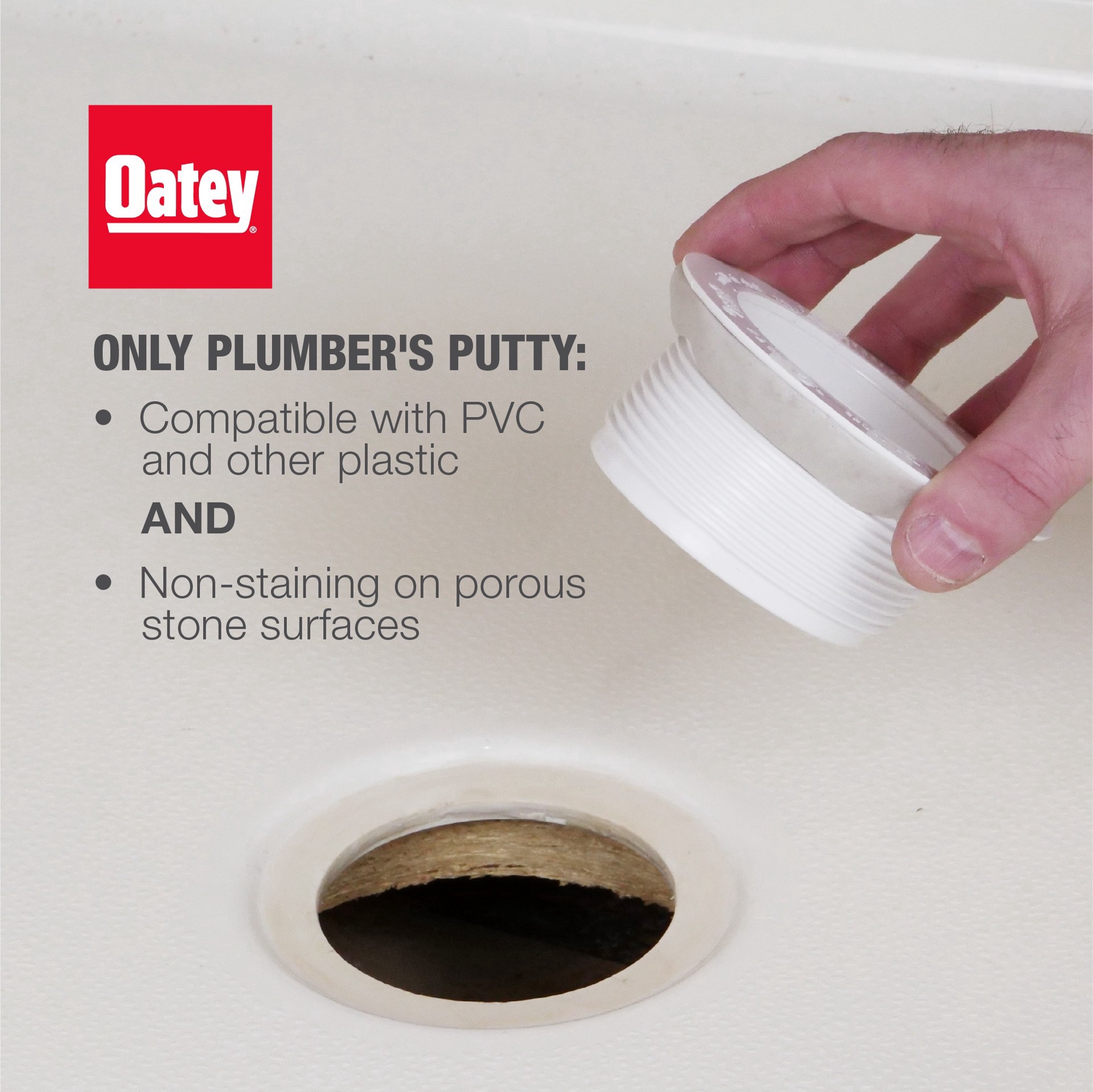 slide 5 of 6, Oatey Stain Free Plumbers Putty, 9 oz