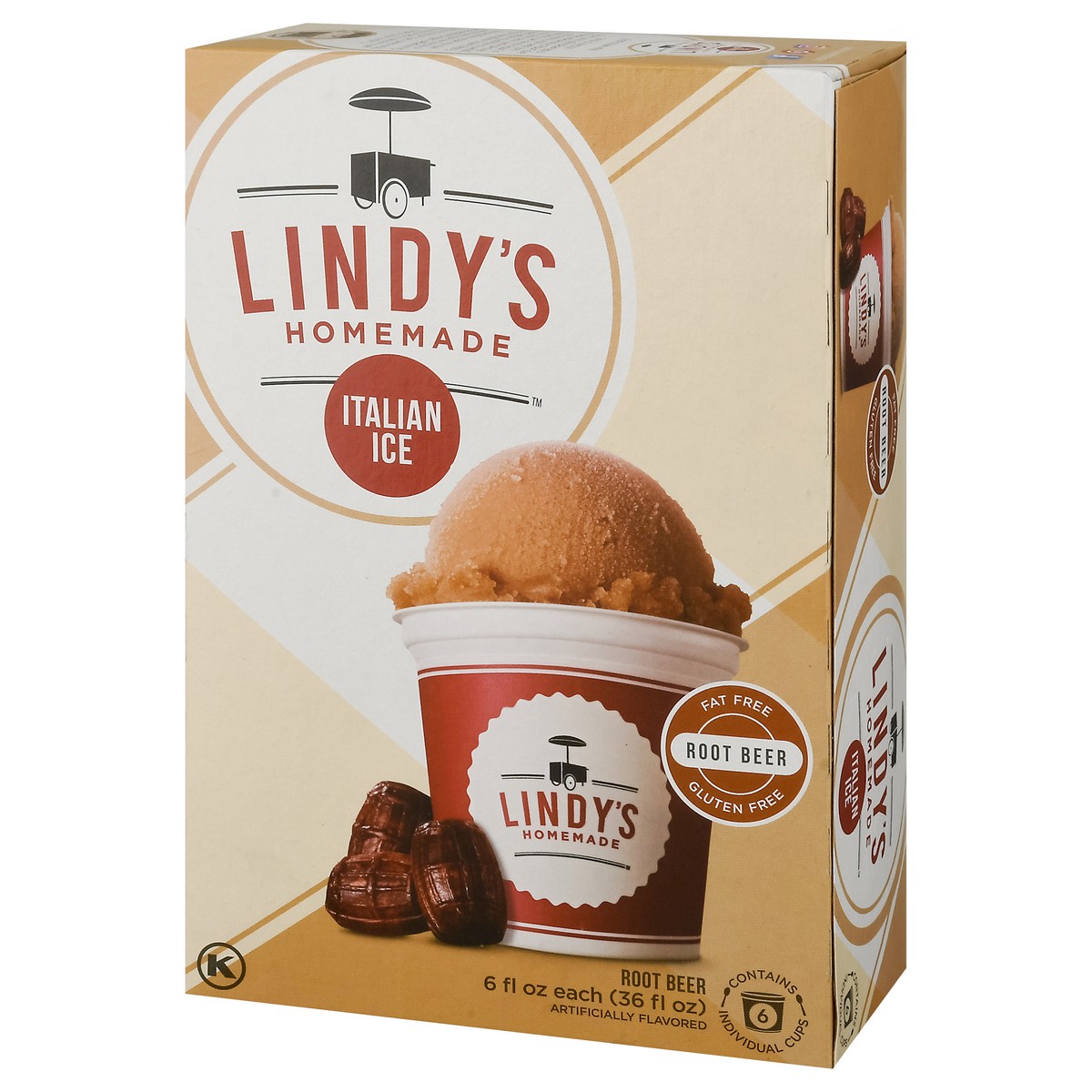 slide 10 of 17, Lindy's Homemade Root Beer Italian Ice 6 - 6 fl oz Cups, 6 ct