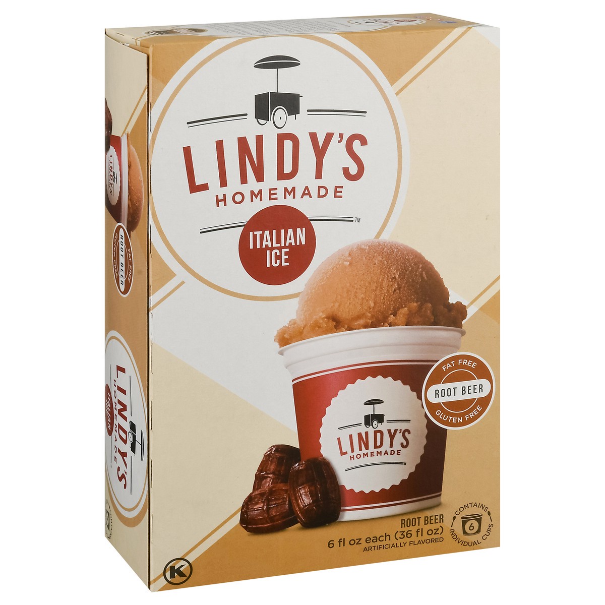 slide 12 of 17, Lindy's Homemade Root Beer Italian Ice 6 - 6 fl oz Cups, 6 ct